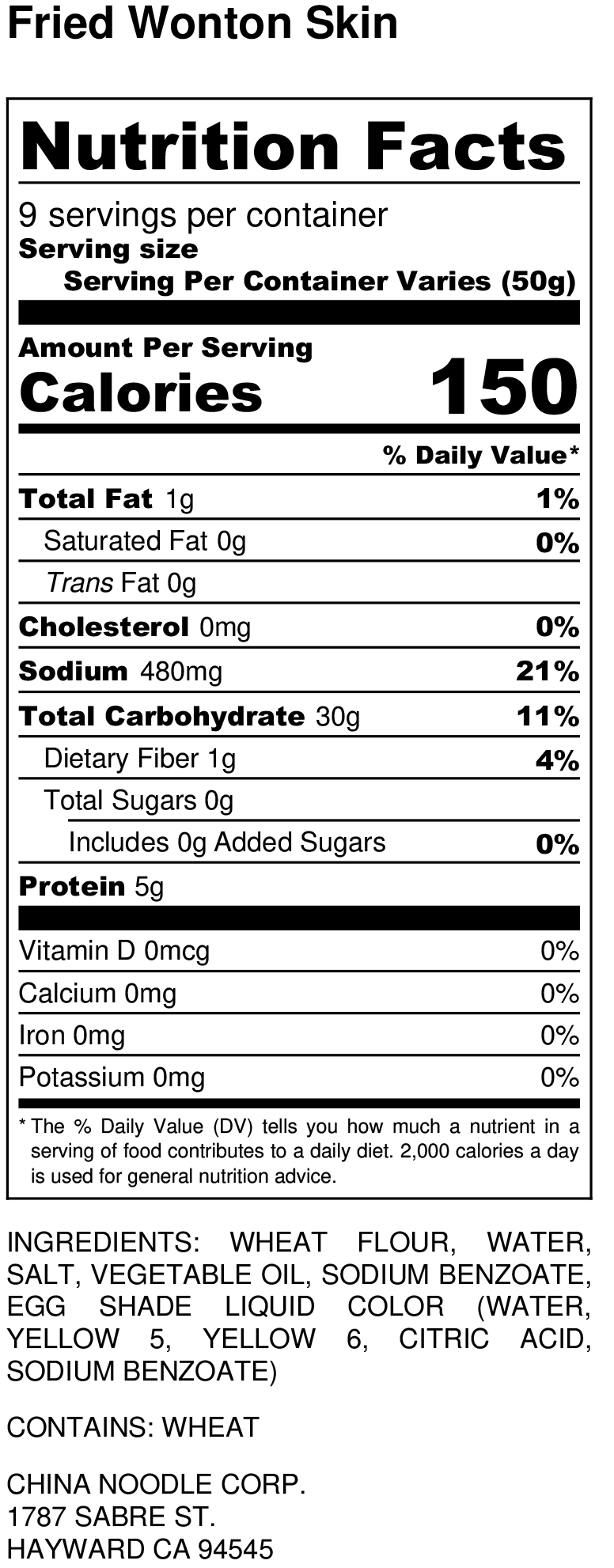 Nutrition Facts